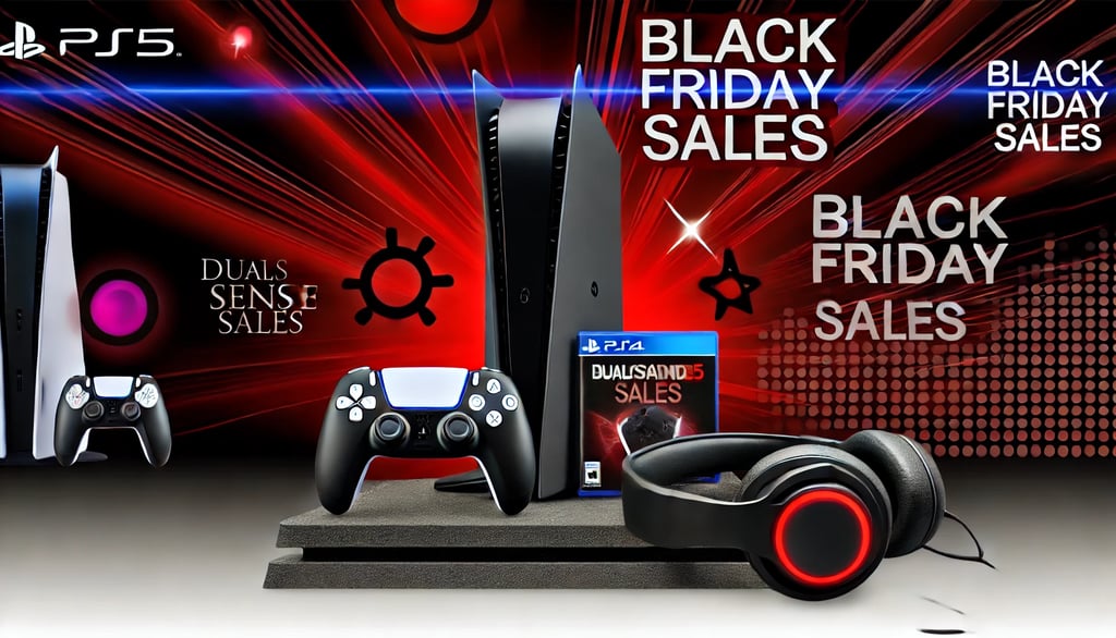 a video game console with a black friday sale