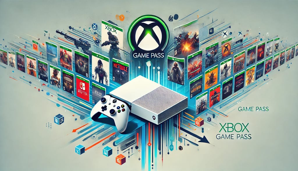a video game console with a game pass
