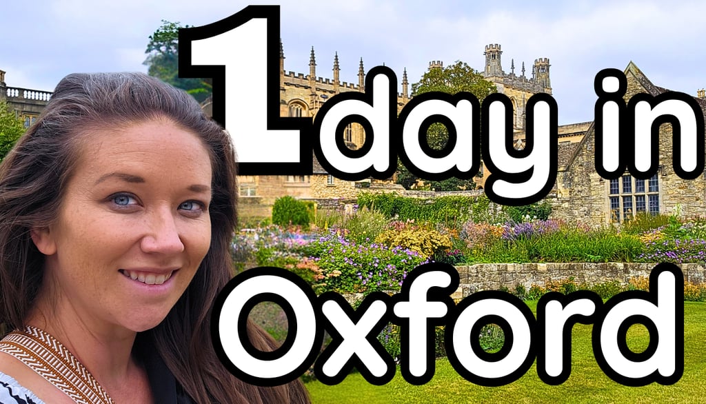 1 day in oxford itinerary with kids, mom in front of christs church in oxford enjoying a day trip