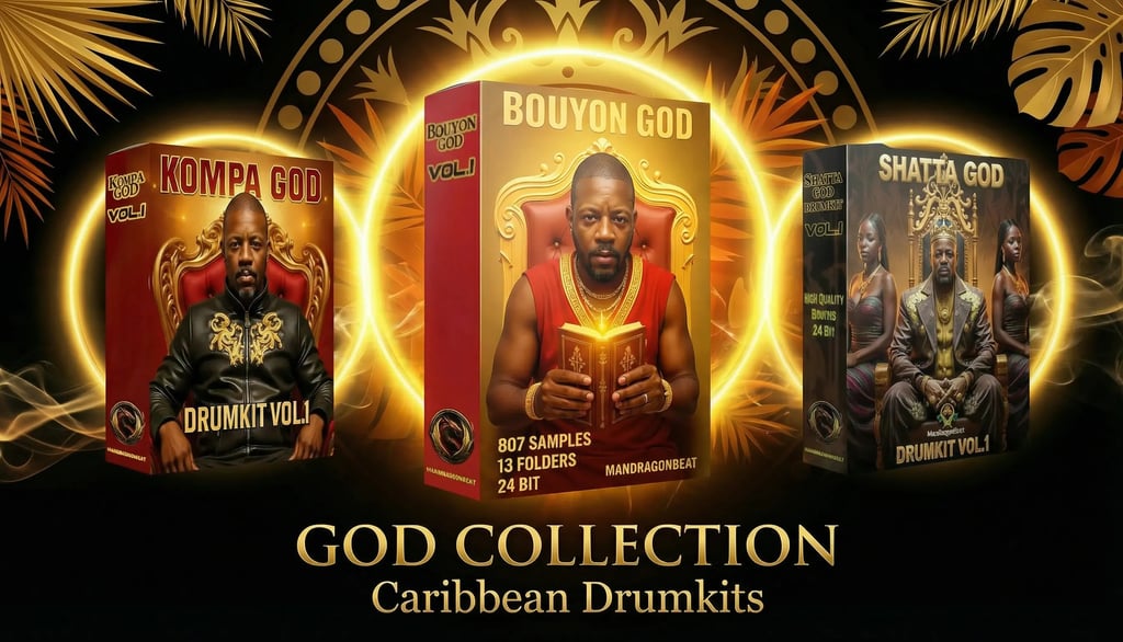a collection of god's drumkits