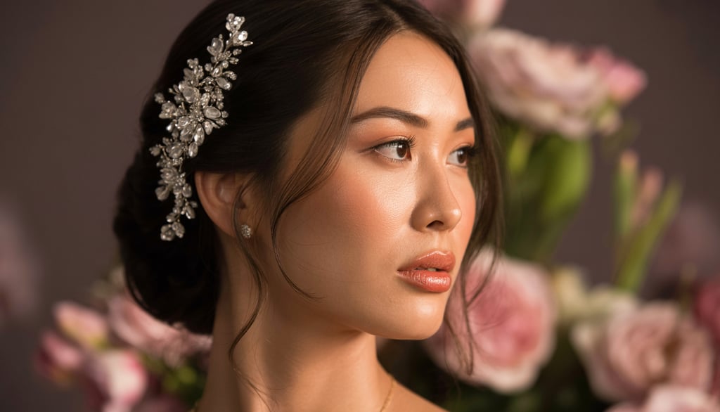a woman with a flower in her hair