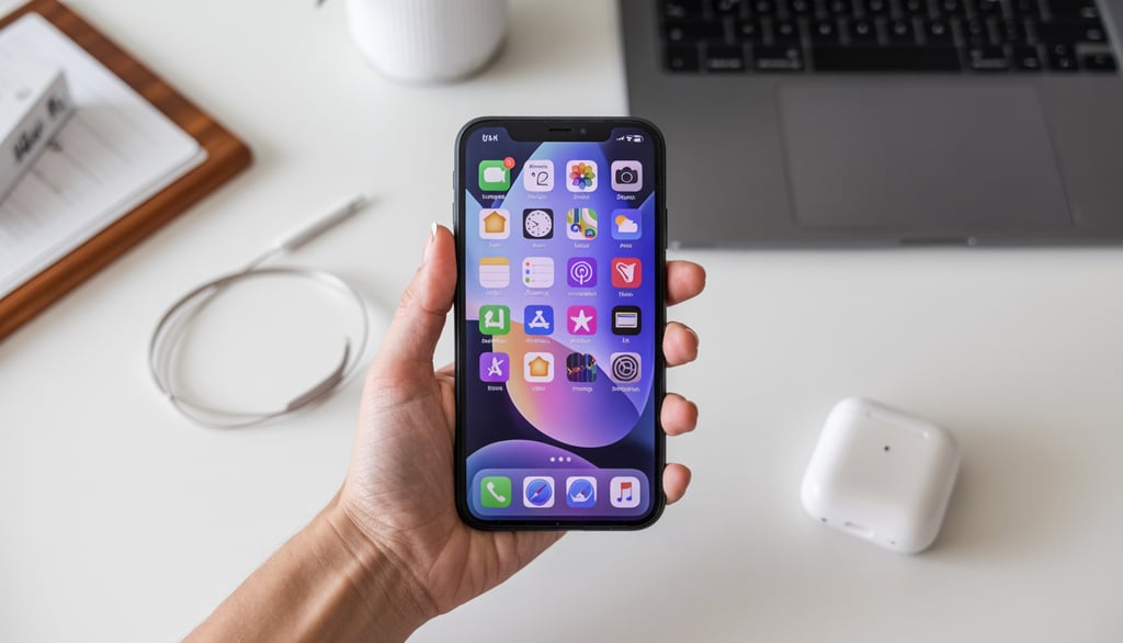 a person holding a phone in their hand