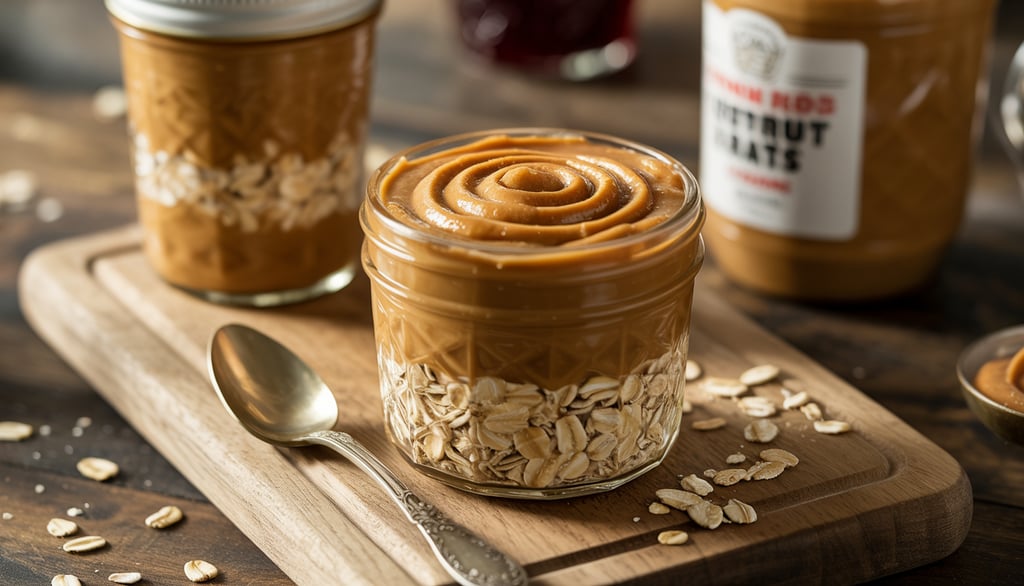 a jar of peanut butter in a jar of peanut butter