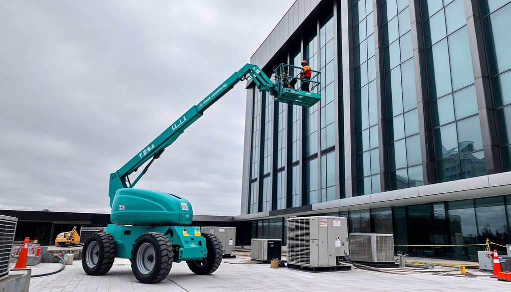 cherry picker cleaning . window cleaning