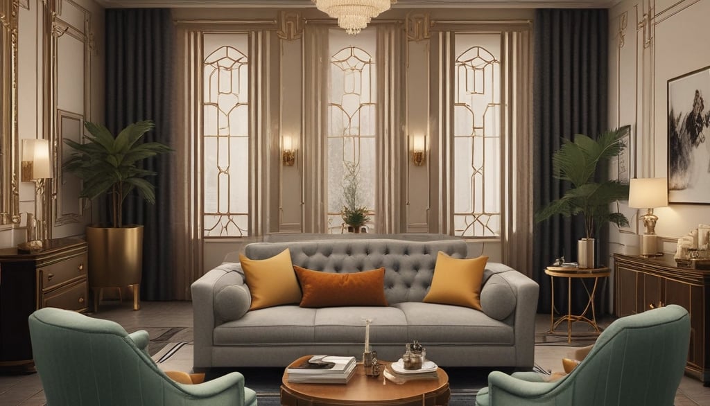 a piece of paper that says art deco on it