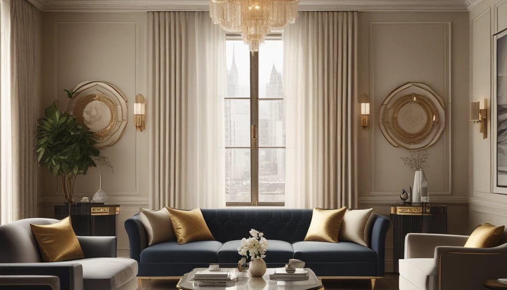 A row of colorful glasses sits on a shelf.