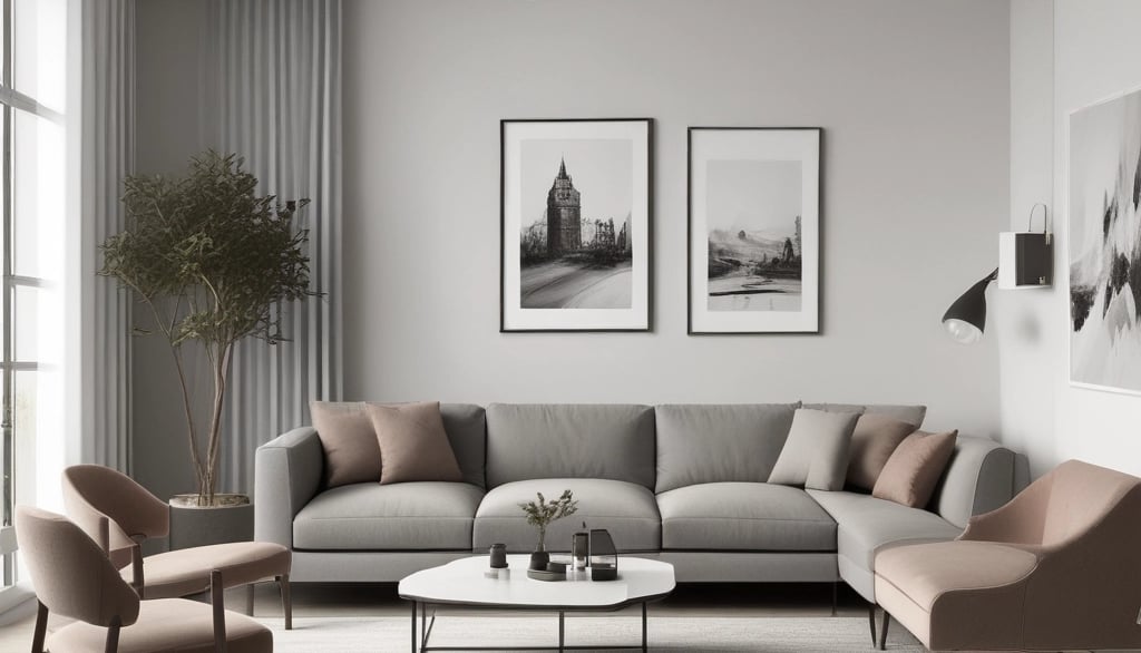 Bright living room with modern inventory