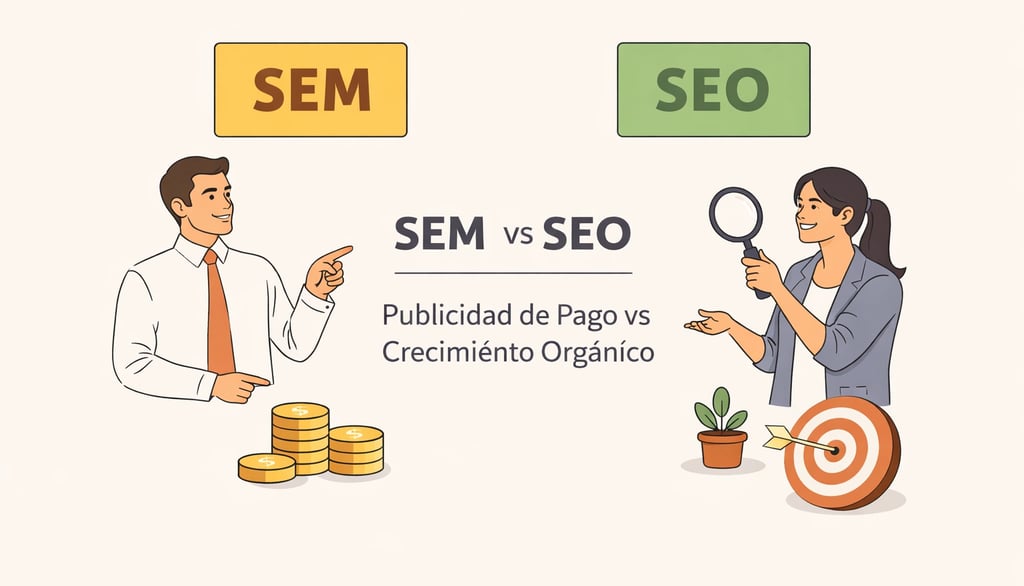 a man and woman looking at each other with a magnifying magnifying