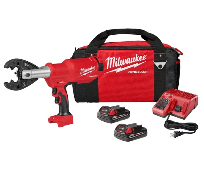 Milwaukee 2977-22BG M18 Force Logic 6T Pistol Utility Crimper w/ BG-D3 Jaw 2.0Ah Kit