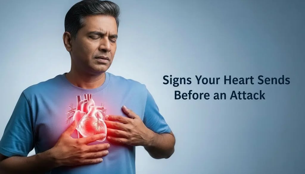 Early warning signs the body shows weeks before a heart attack explained by medical experts