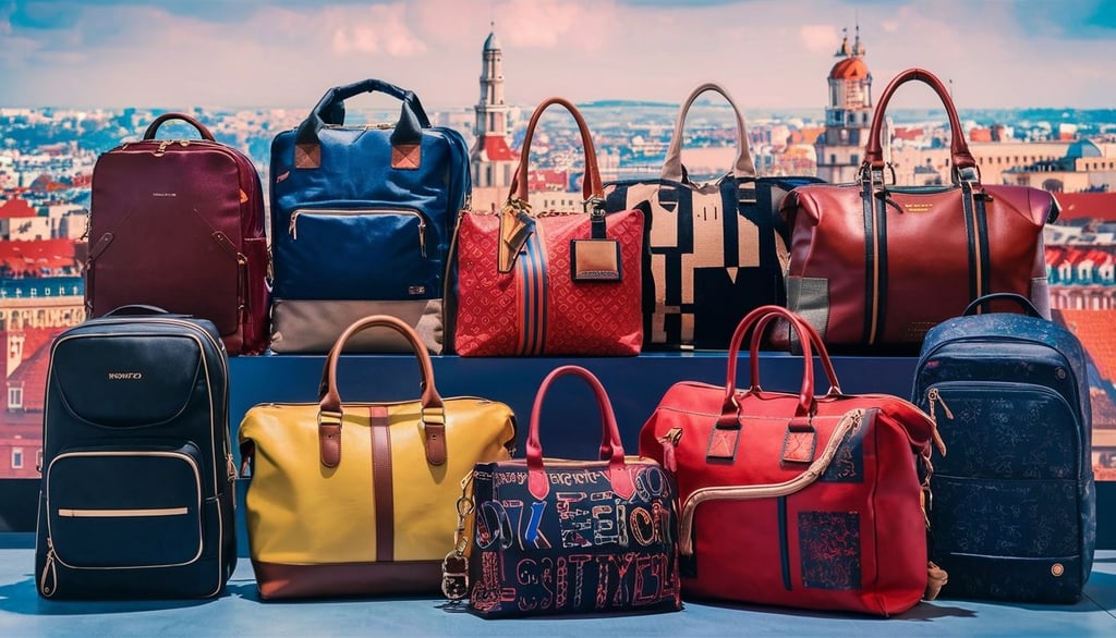 a variety of bags for weekend travel