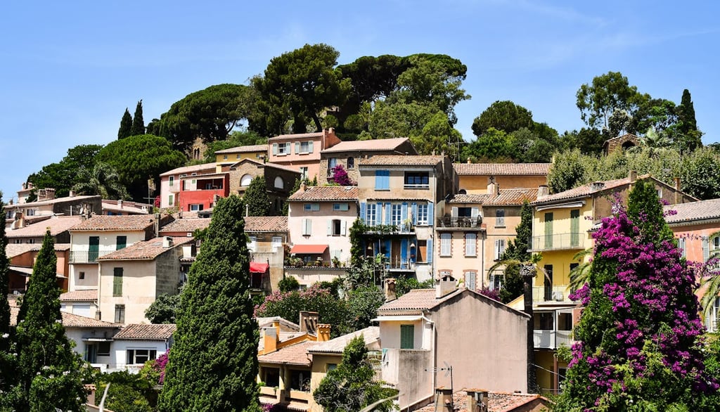 Charming Hilltop Village in Bormes-les-Mimosas, France