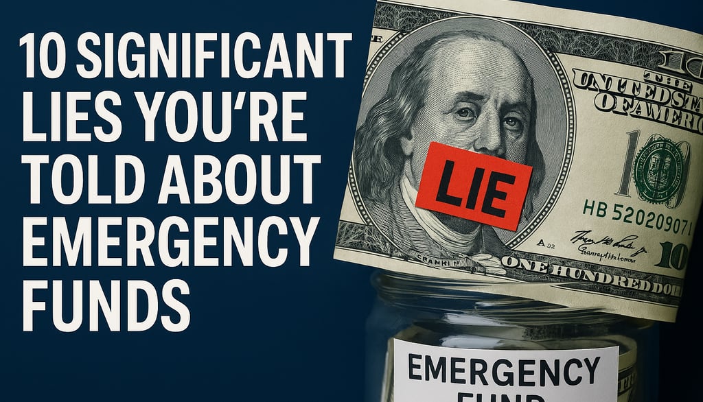 10 Significant Lies You’re Told About Emergency Funds