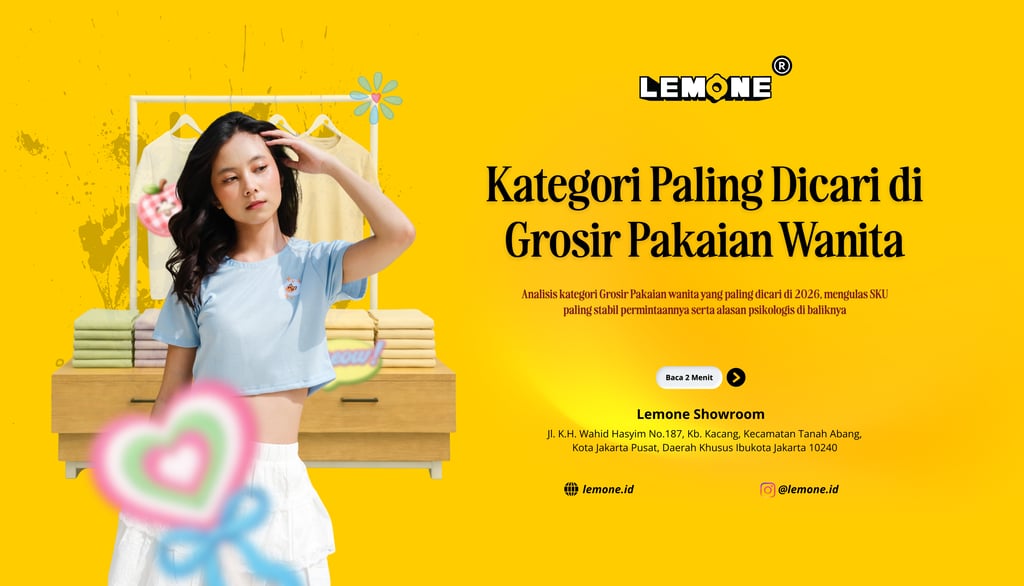 Kategori Paling Dicari di Grosir Pakaian Wanita 2026