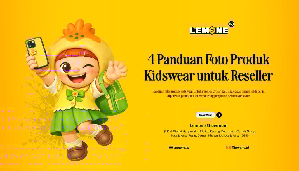 4 Panduan Foto Produk Kidswear untuk Reseller