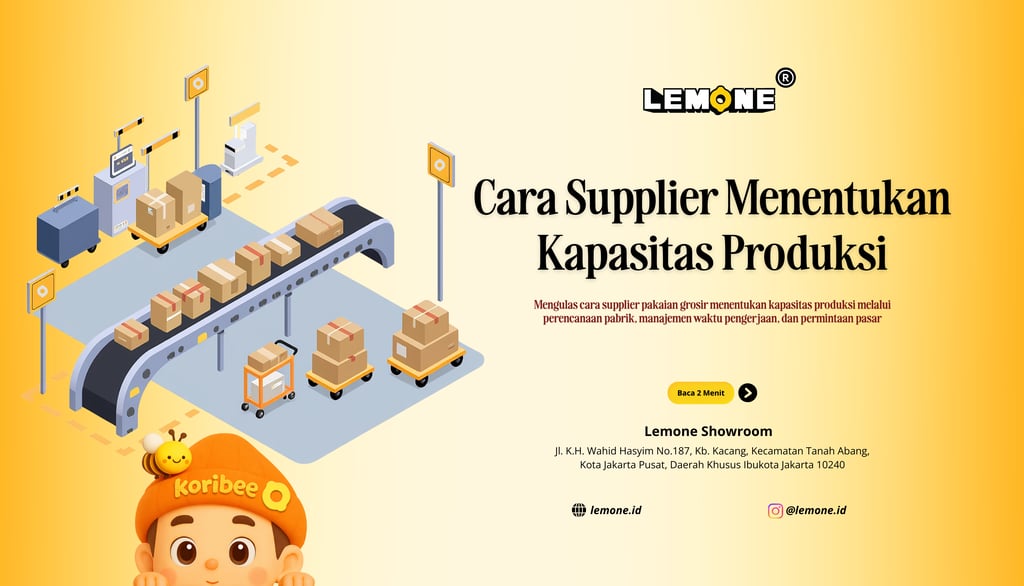 Cara Supplier Menentukan Kapasitas Produksi