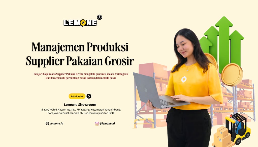 Manajemen Produksi Supplier Pakaian Grosir