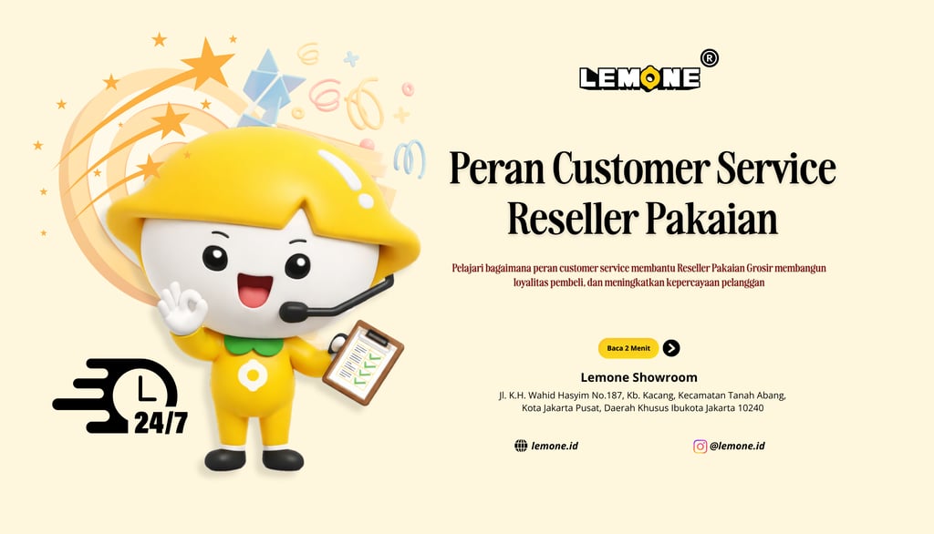 Peran Customer Service Reseller Pakaian