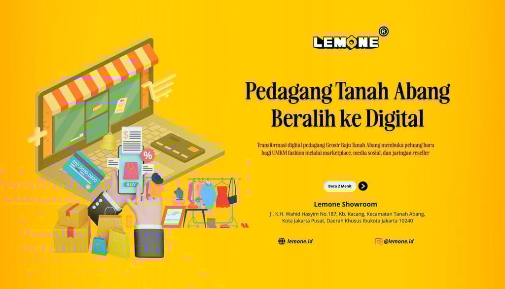 Pedagang Tanah Abang Beralih ke Digital