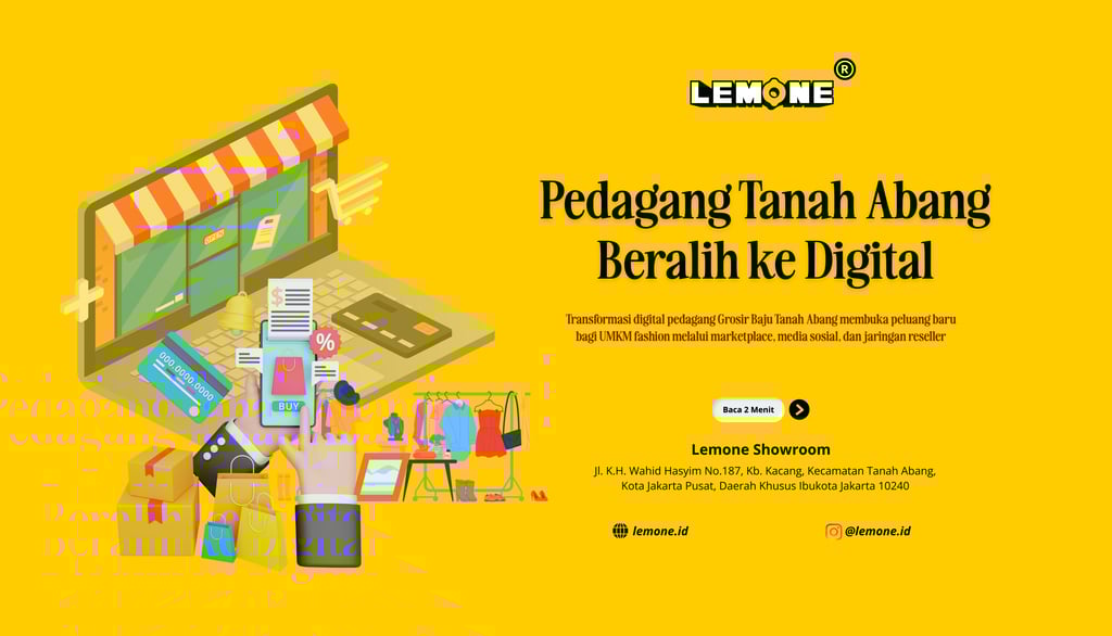 Pedagang Tanah Abang Beralih ke Digital