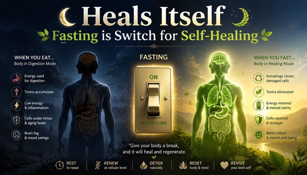 Edit 🌙Heals Itself Fasting is Switch for Self-Healing🌿