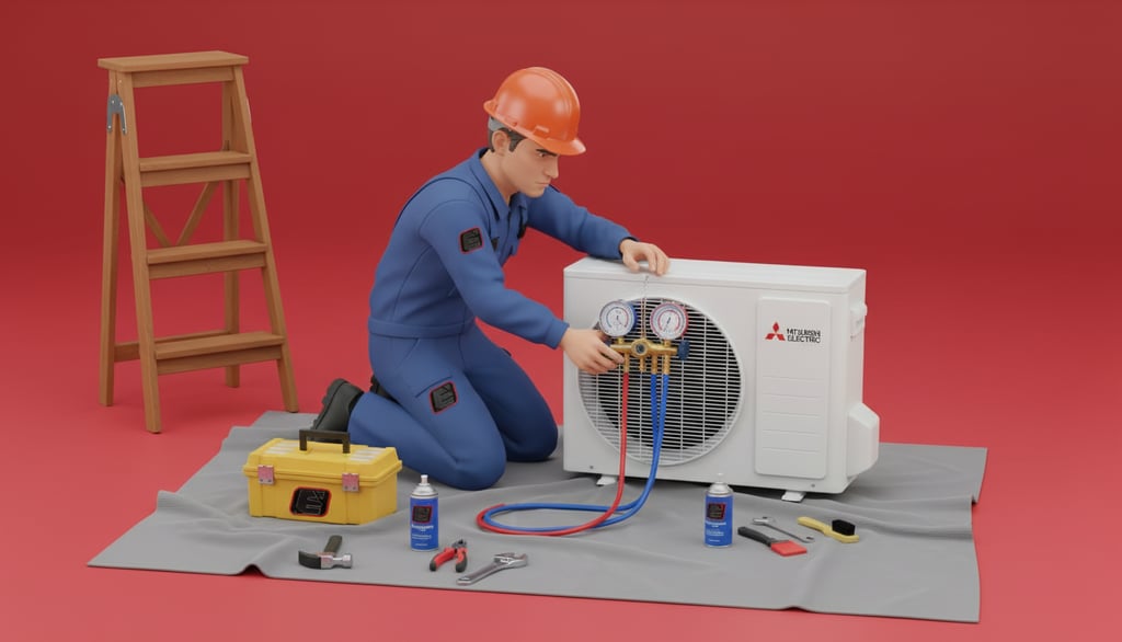 riparazione condizionatore mitsubishi