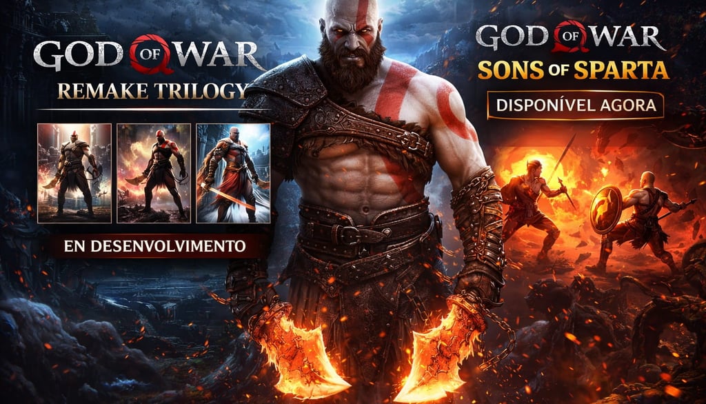 Sony Anuncia God of War Remake Trilogy e Lança Novo Jogo de Surpresa no PS5