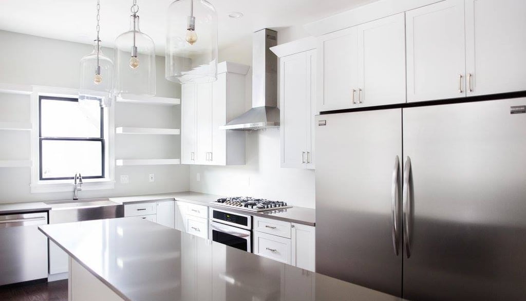 Kitchen remodel with new cabinets and countertops in Columbus, Ohio