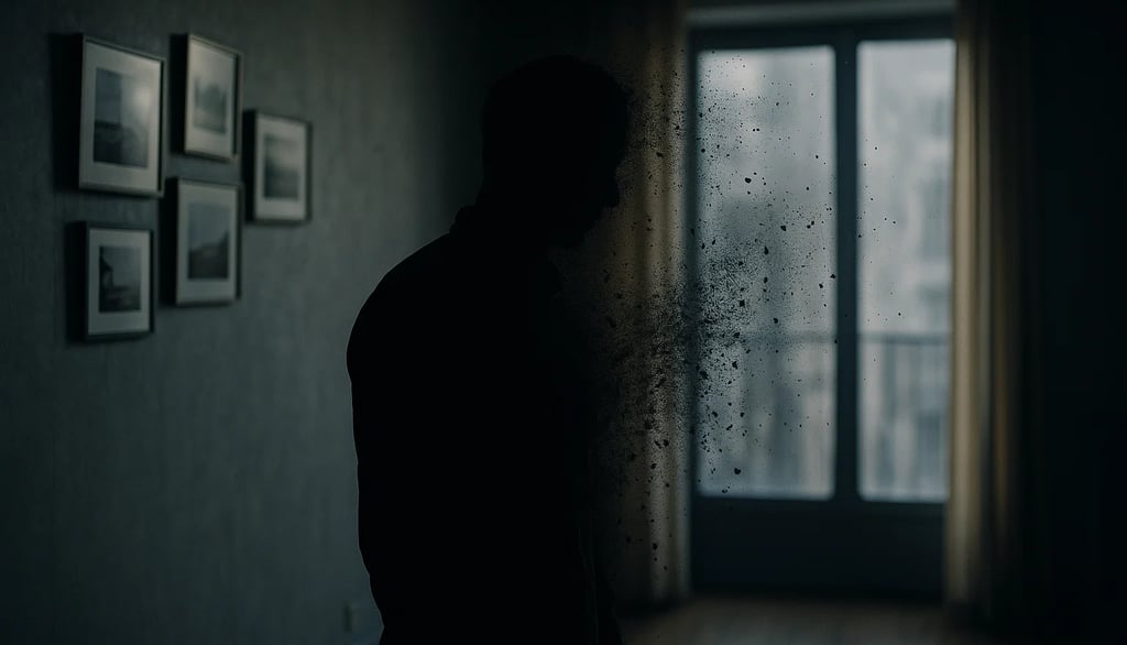 a man standing in front of a window with a window