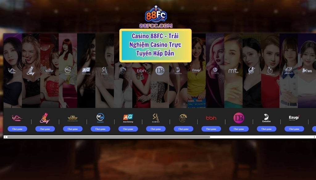 trải nghiệm trò chơi trực tuyến hấp dẫn tại casino 88fc