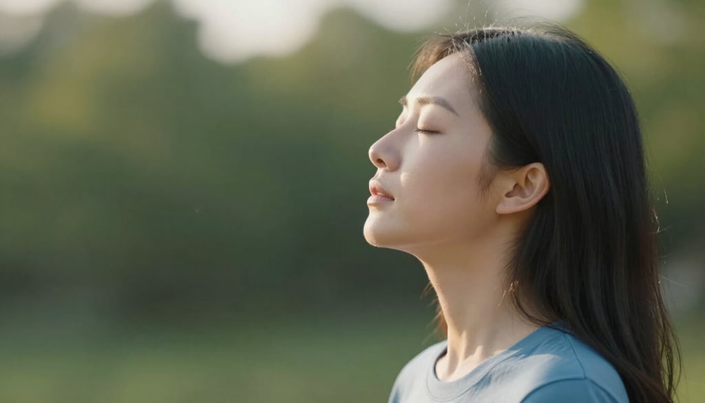 Stanford physiological sigh breathing technique demonstration for rapid stress reduction