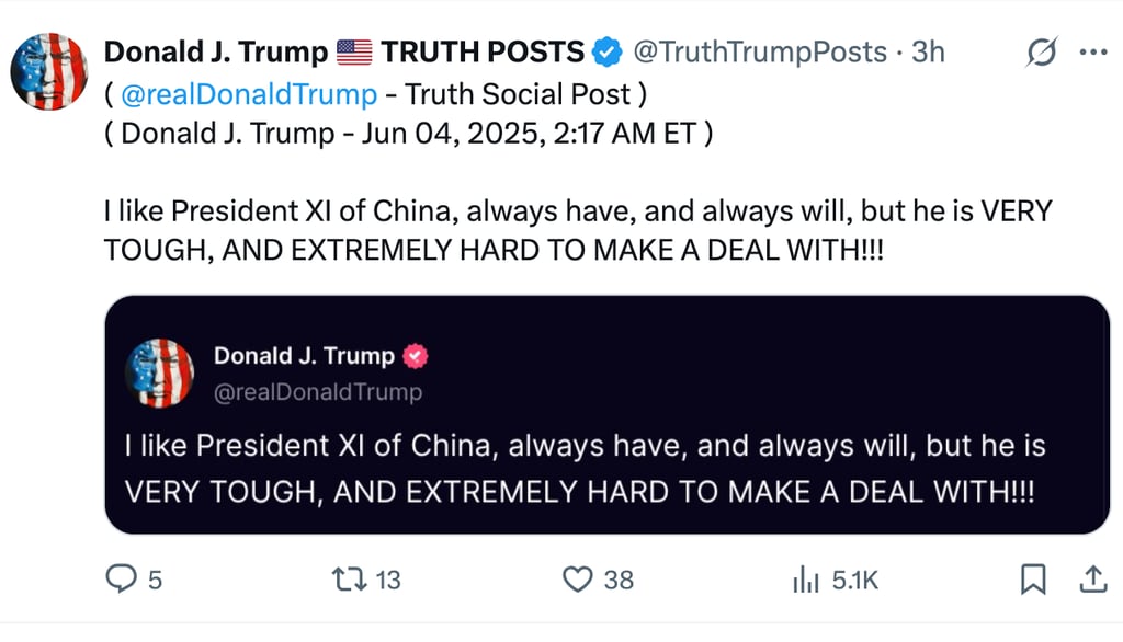 Trump vs. Xi: A Trade War Showdown Looms Ahead of Critical Talks