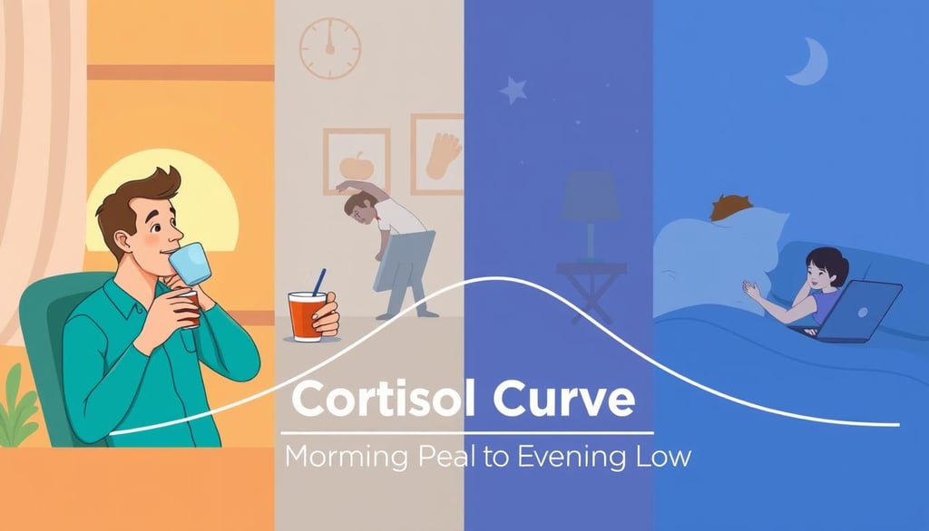 cortisol levels throughout the day
