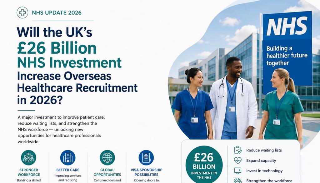 Will the UK's £26 Billion NHS Investment Increase Overseas Healthcare Recruitment in 2026?