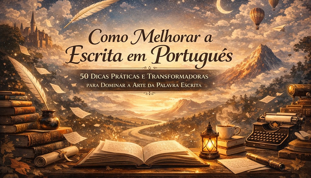 Como Melhorar a Escrita em Português: 50 Dicas Práticas e Transformadoras para Dominar a Arte da Pal