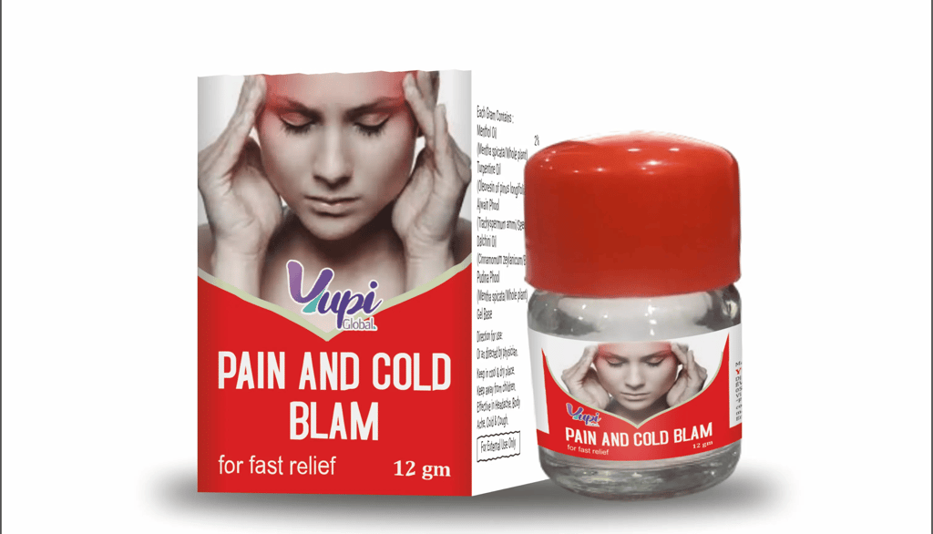 a bottle of pain and cold balm