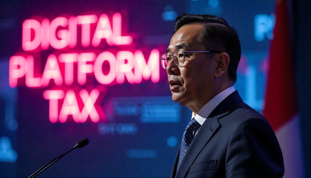 a man in a suit and tie is giving a speech