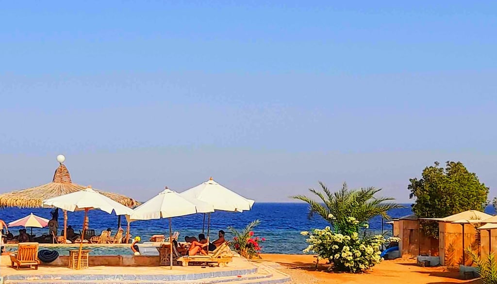 On the beach holidays in Egypt