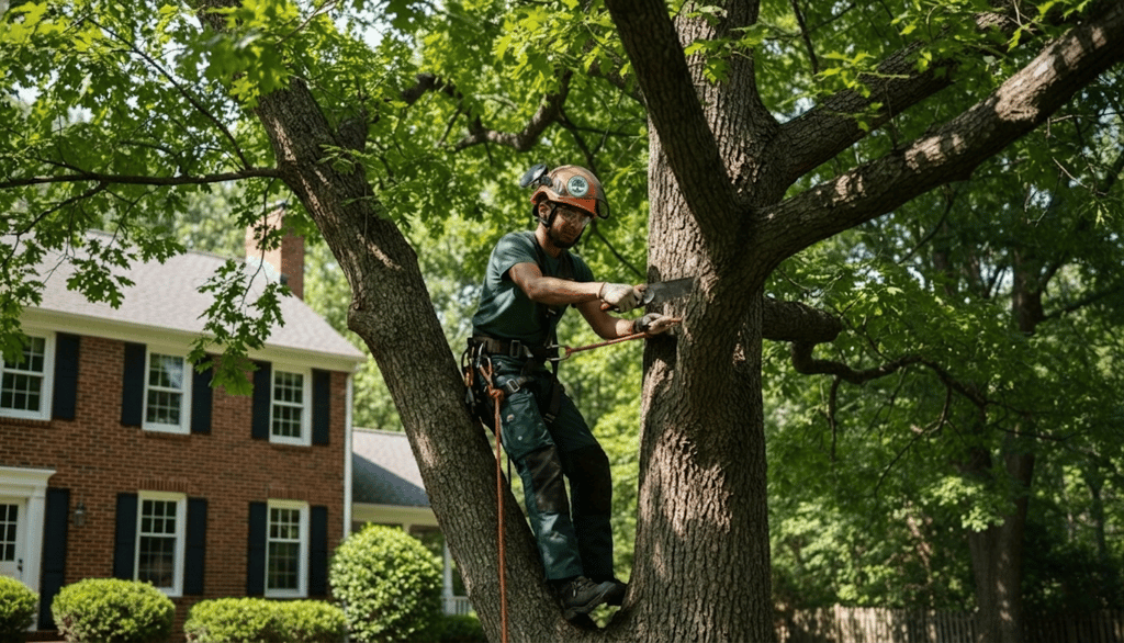 Tree health care in Virginia with pruning, disease checks, structural pruning, and expert Falls Church tree service.