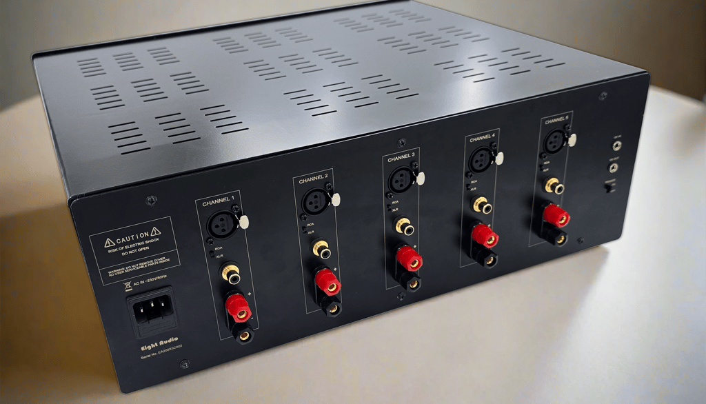 Eight Audio Five Channel Power Amplifier