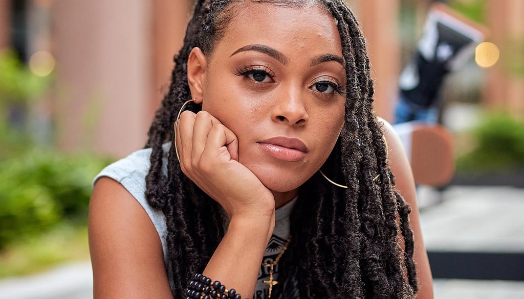 Black woman at photo session in Silver Spring Maryland