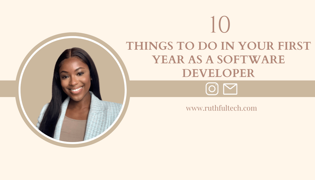 10 things to do in your first year as a sofwtare developer