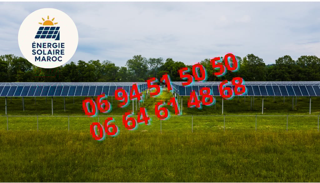 "Énergie solaire maroc contactez le 0694515050
