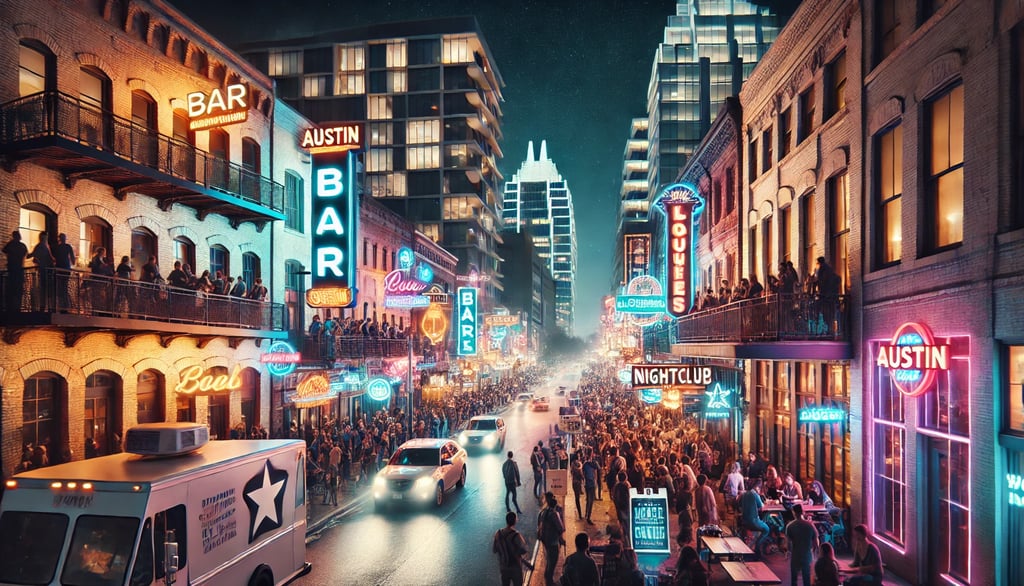 a busy city street with a lot of people walking down the street