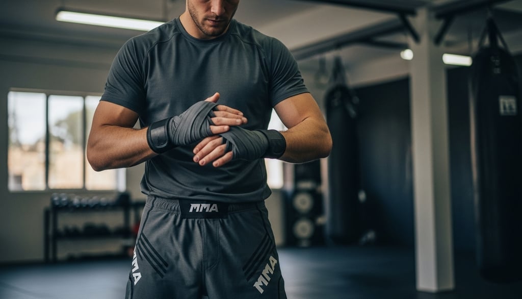 a man in a black shirt and a boxing gloves