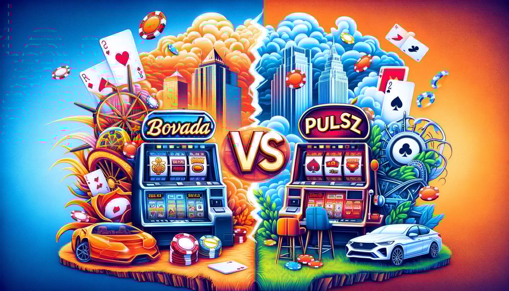 Bovada vs Pulsz: Competitive Casino Platforms Showdown.