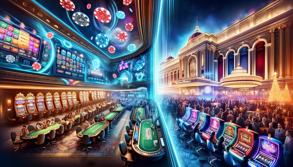  Bovada's sleek, digital casino experience and traditional ambiance of WinStar World Casino