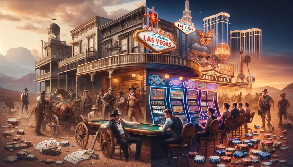 history of gambling in America, from the early frontier saloons to the present-day Las Vegas