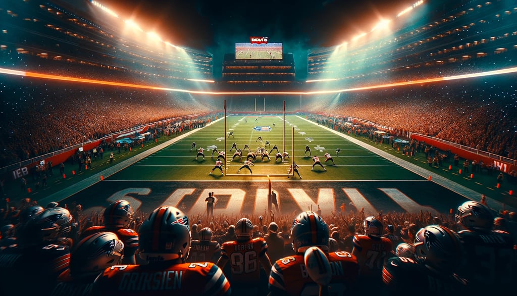 Dramatic Moment at Levi's Stadium during a pivotal play of Super Bowl LX