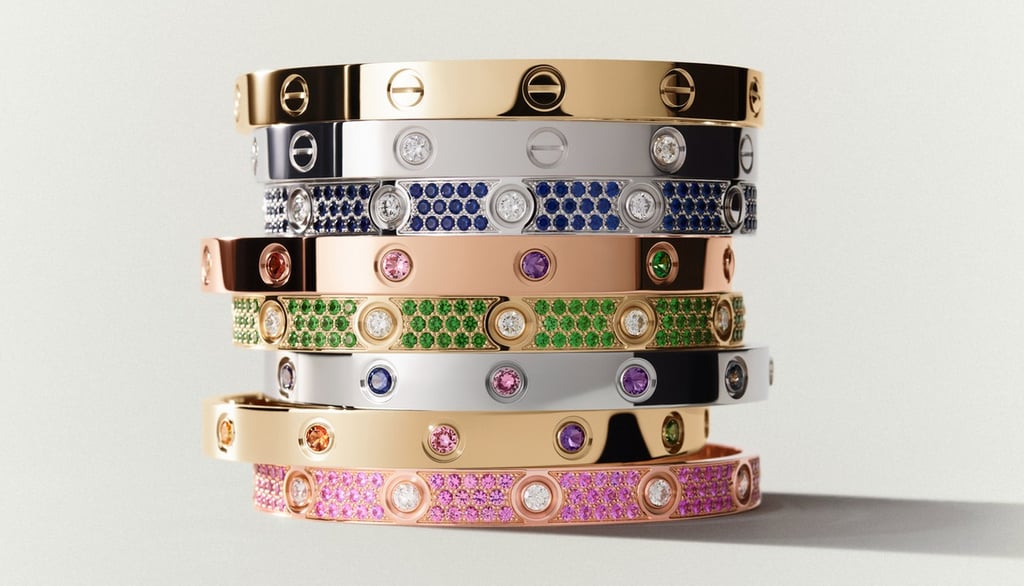 Cartier Iconic LOVE Bracelet with Colored Stones
